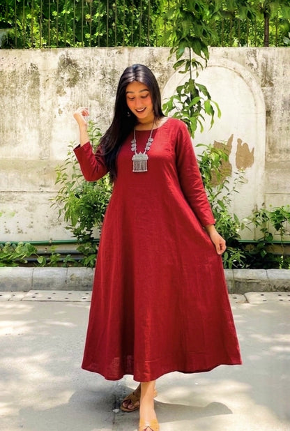 Aarna Madder A-line Anarkali