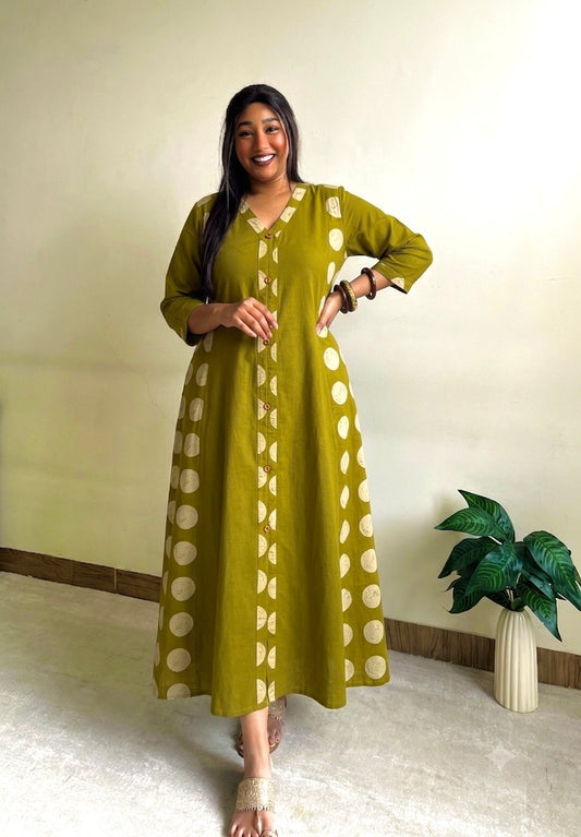 Aisha A-line Patchwork Dress