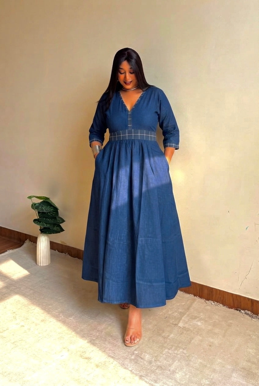 Sia Ikat Fit & Flare Dress