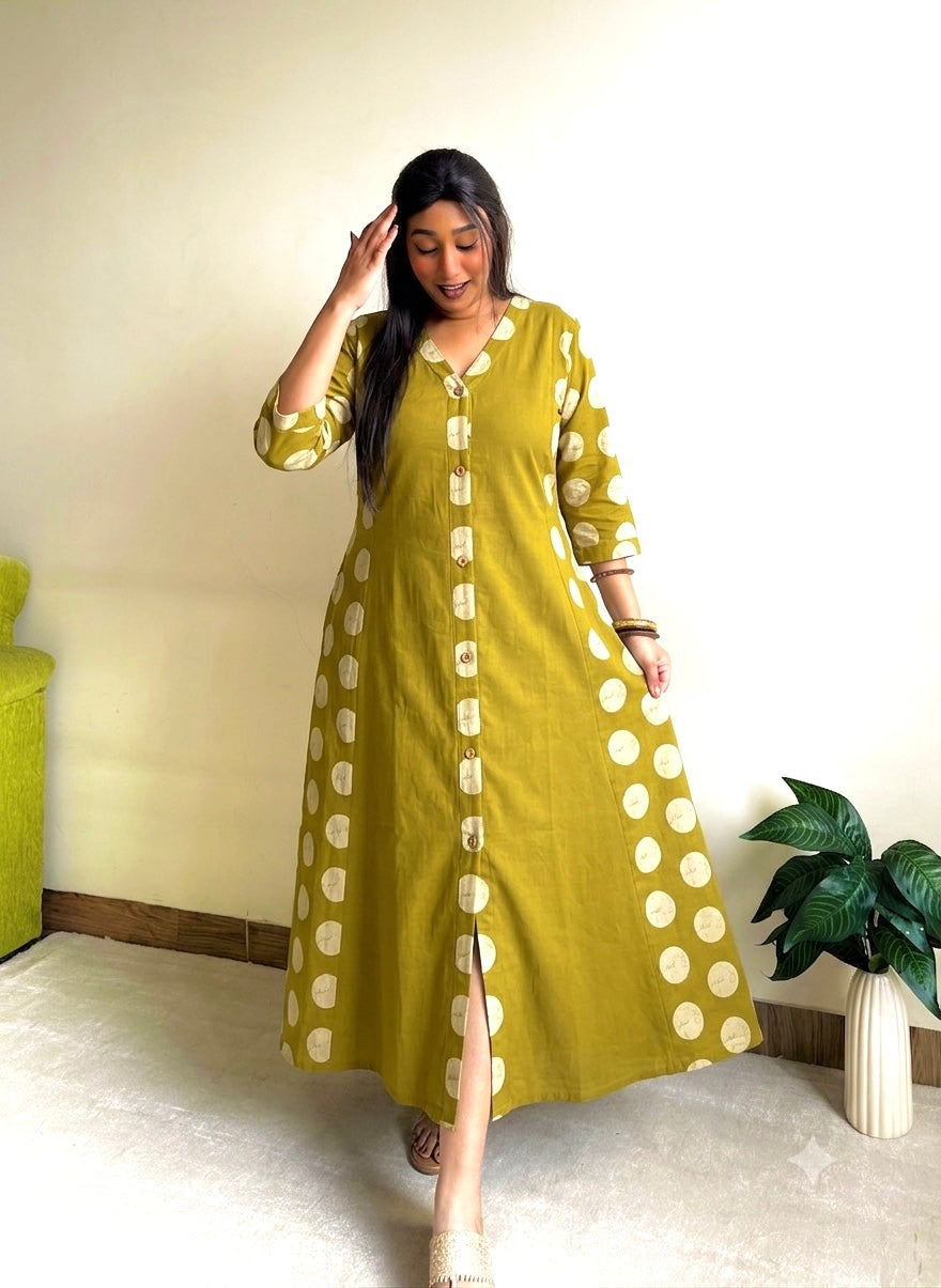 Aisha A-line Patchwork Dress