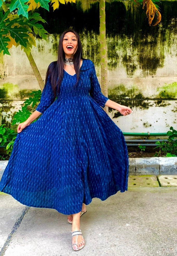 Gargi Blue Anarkali
