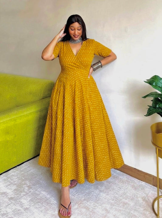 Riya Ikat Wrap Anarkali