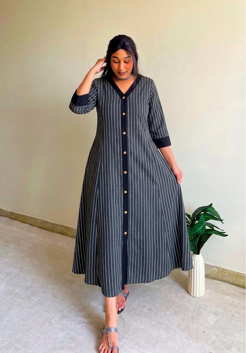 Aabha A-line Patchwork Dress