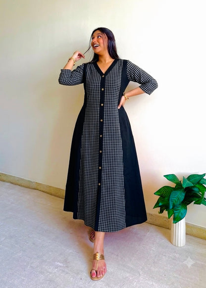 Laila A-line Patchwork Dress