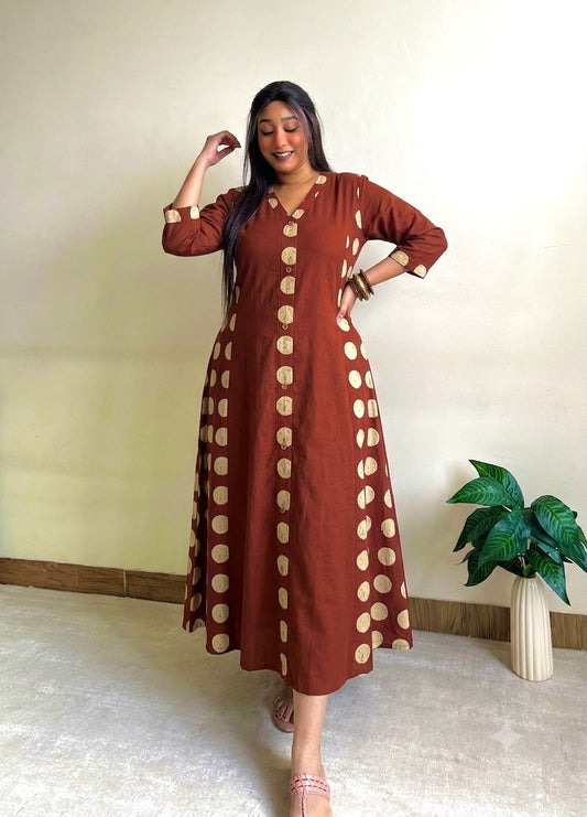 Laila A-line Patchwork Dress