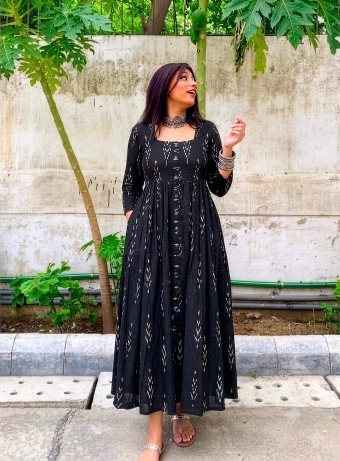 Nayab Ikat Maxi Dress
