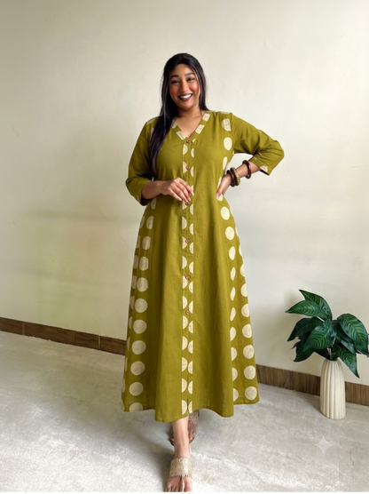 Aisha A-line Patchwork Dress