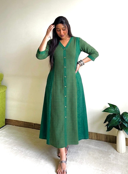 Zahra A-line Patchwork Dress