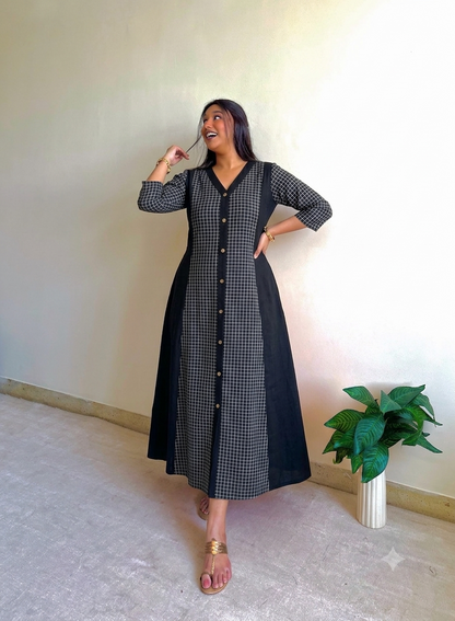 Laila A-line Patchwork Dress