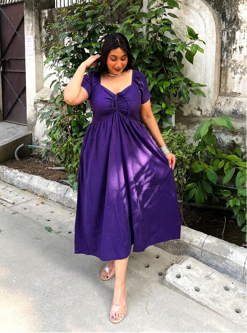 Purple Anabelle Dress
