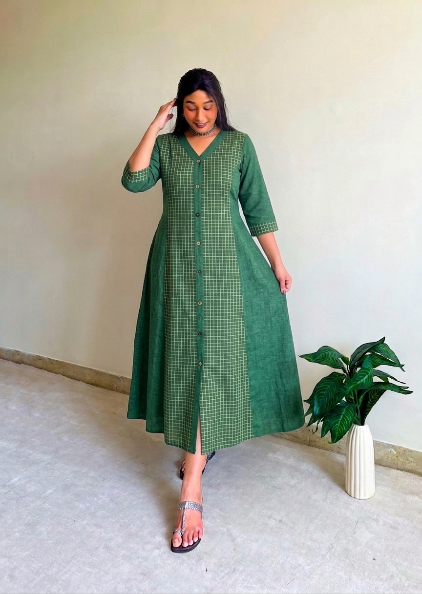 Zahra A-line Patchwork Dress