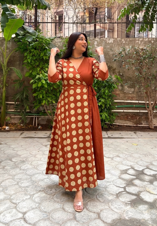 Zara Half & Half Wrap Dress