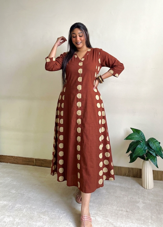 Laila A-line Patchwork Dress
