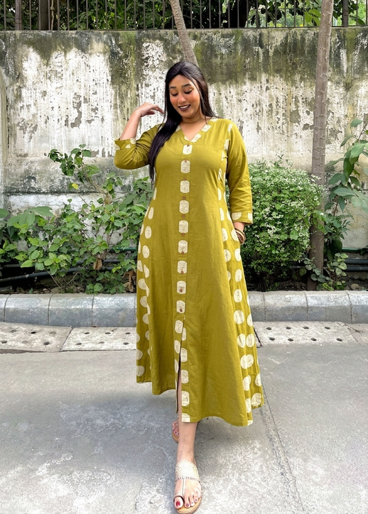 Aisha A-line Patchwork Dress