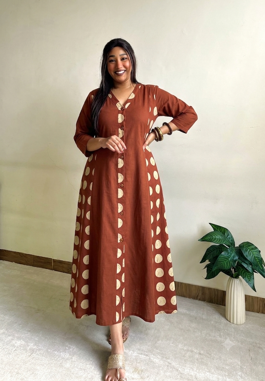 Laila A-line Patchwork Dress