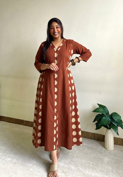 Laila A-line Patchwork Dress