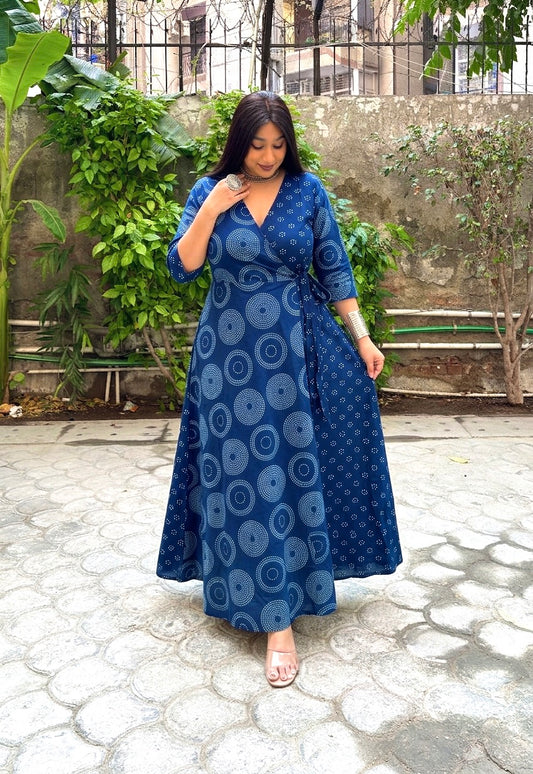 Renee Half & Half Wrap Dress