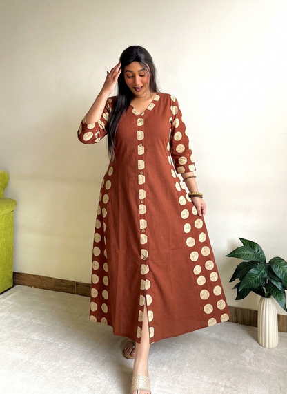 Laila A-line Patchwork Dress