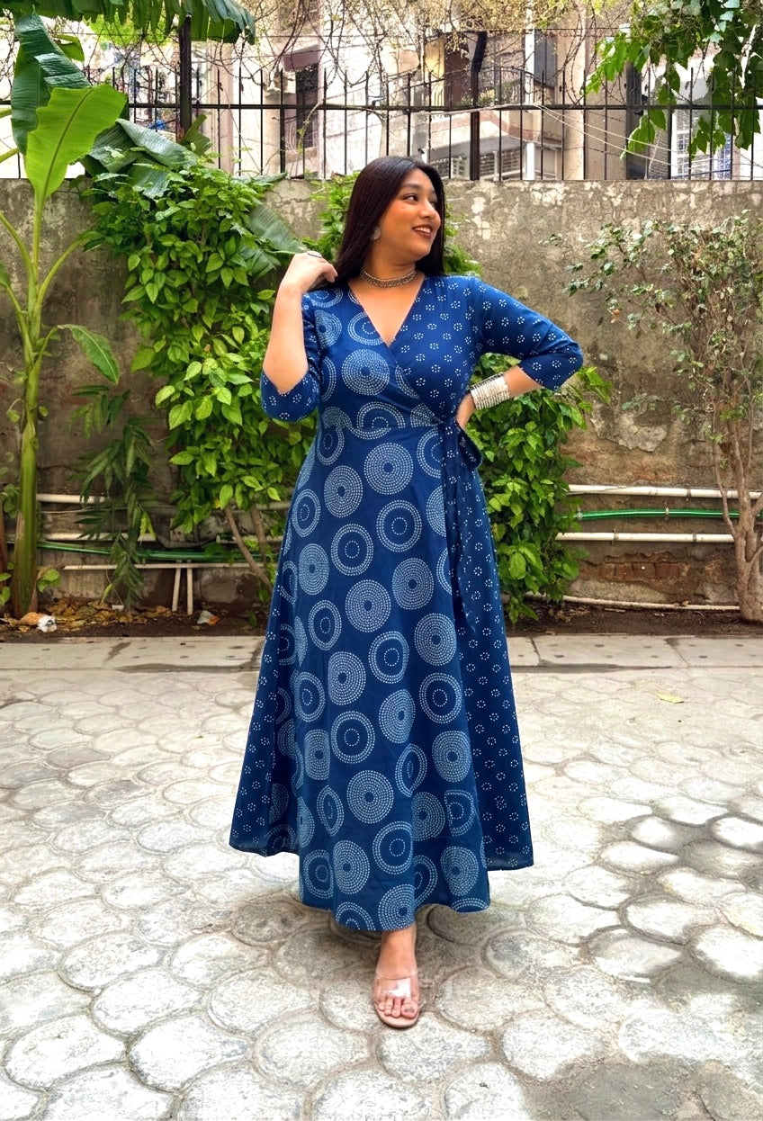 Renee Half & Half Wrap Dress