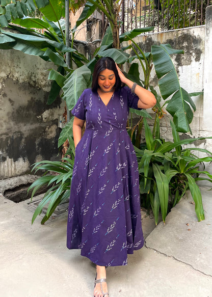 Ruhana Wrap-Style Anarkali (S)
