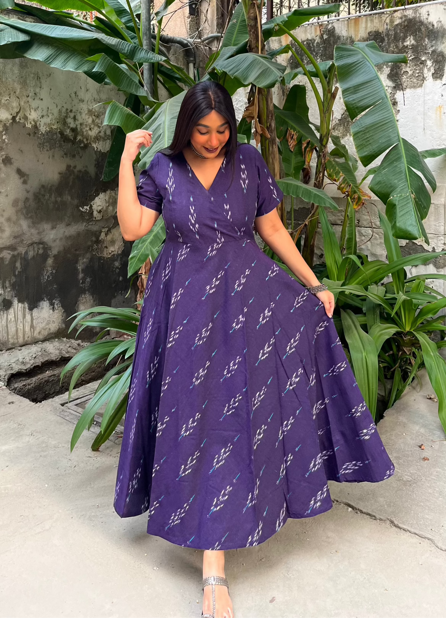 Ruhana Wrap-Style Anarkali (S)
