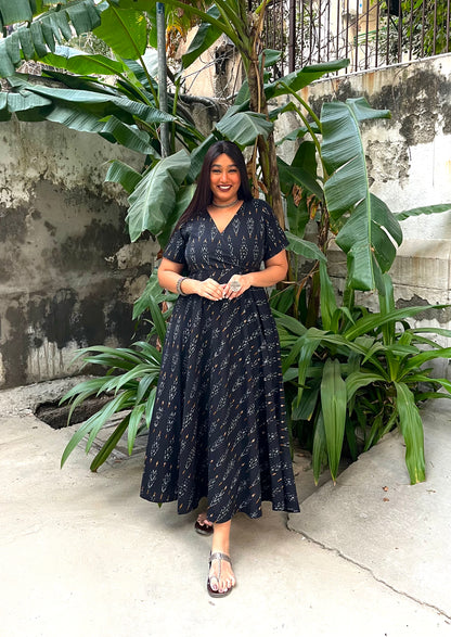 Anika Wrap-Style Anarkali (S)