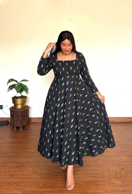 Shafa Black Anarkali