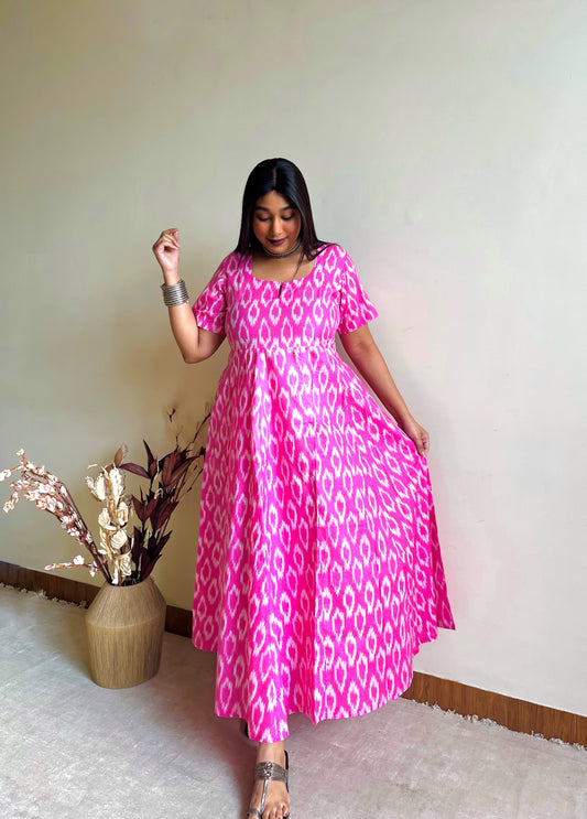 slim fit dress slacks Floral Embroidered Layered Fit & Flare Maxi Ethnic Dress M-38 main image 1