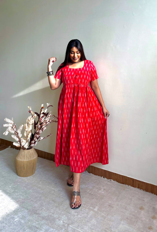 Suchandra Red Maxi Dress (S)