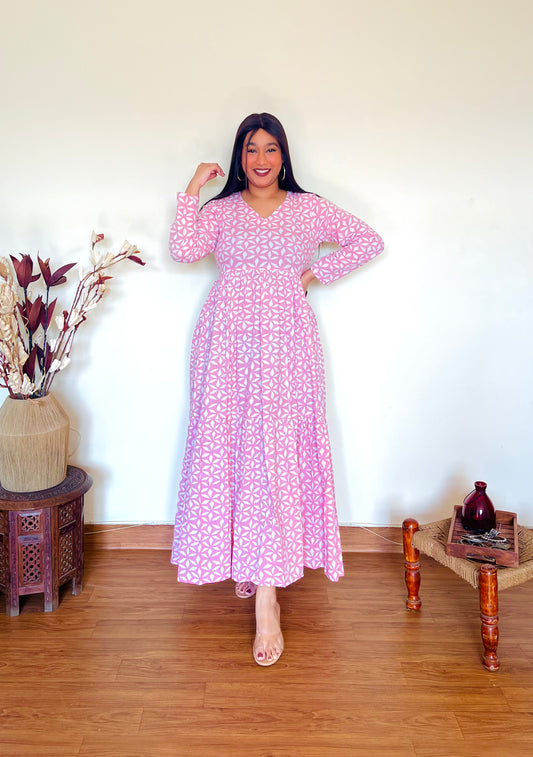 Cherry Blossom Tier Dress (S)