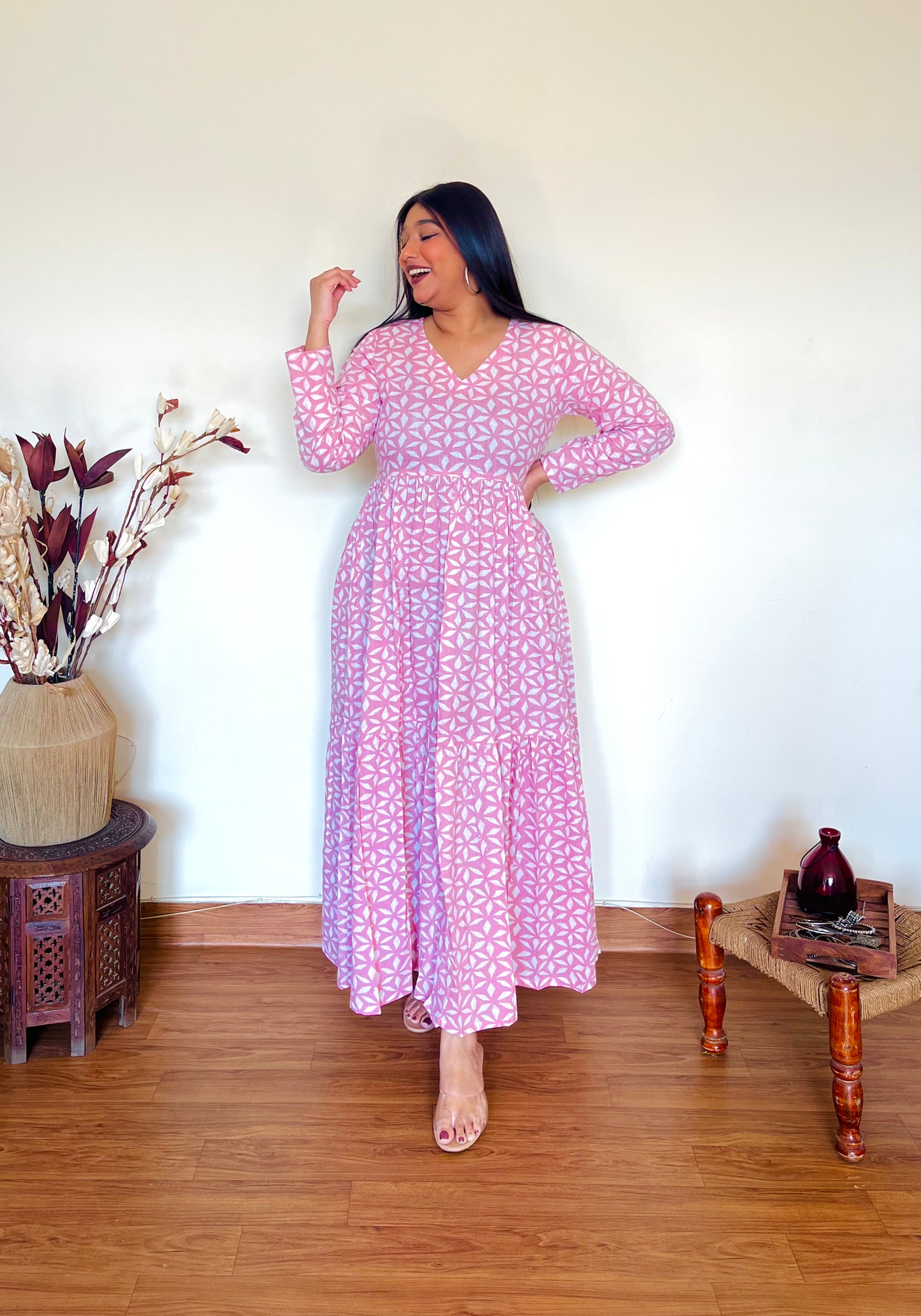 Cherry Blossom Tier Dress (S)