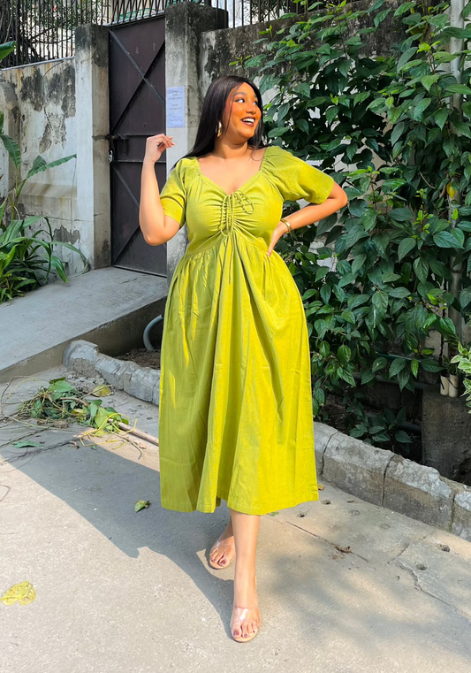 Lime Green Anabelle Dress