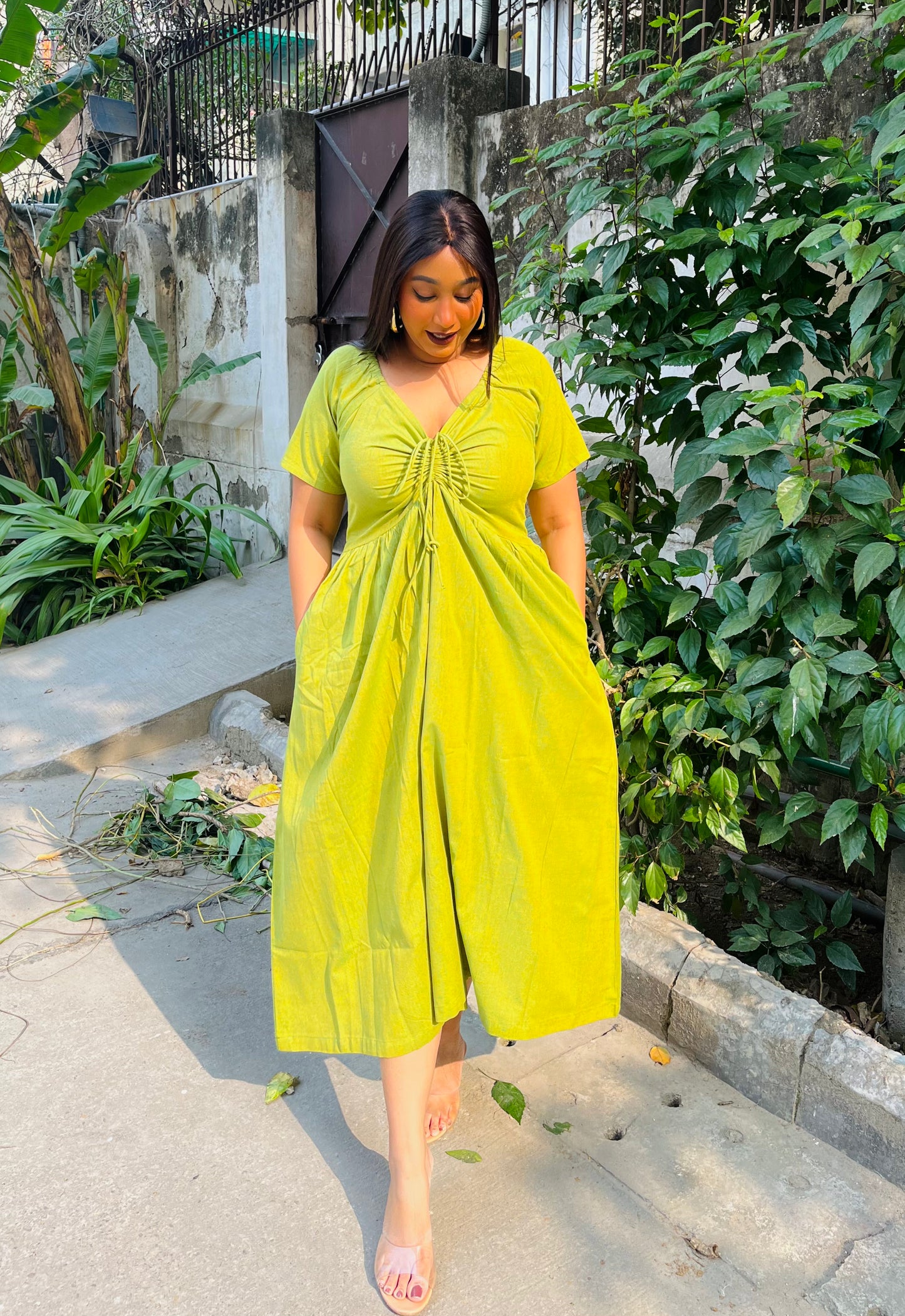 Lime Green Anabelle Dress