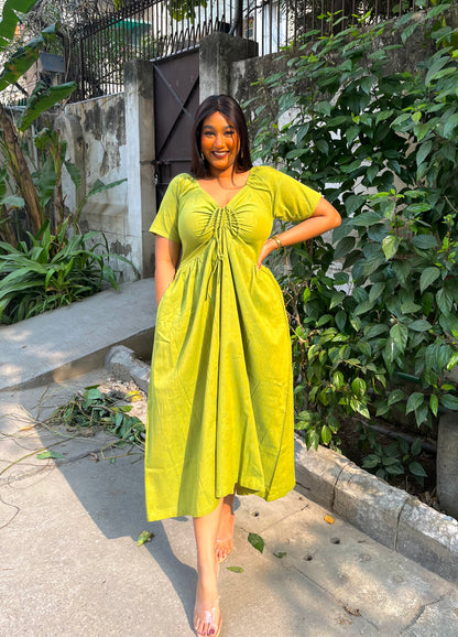 Lime Green Anabelle Dress