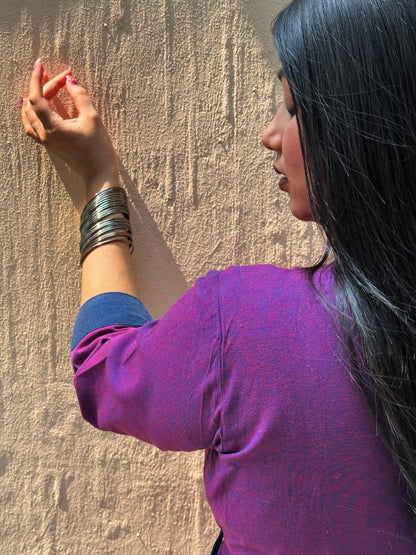 Jamun Ikkat Wrap Dress