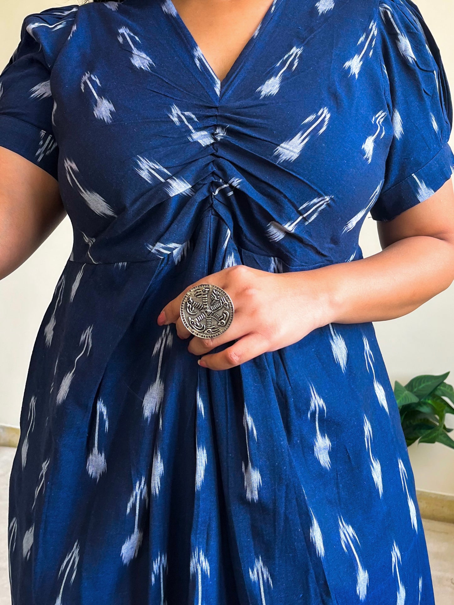 Navya Blue Knot Dress