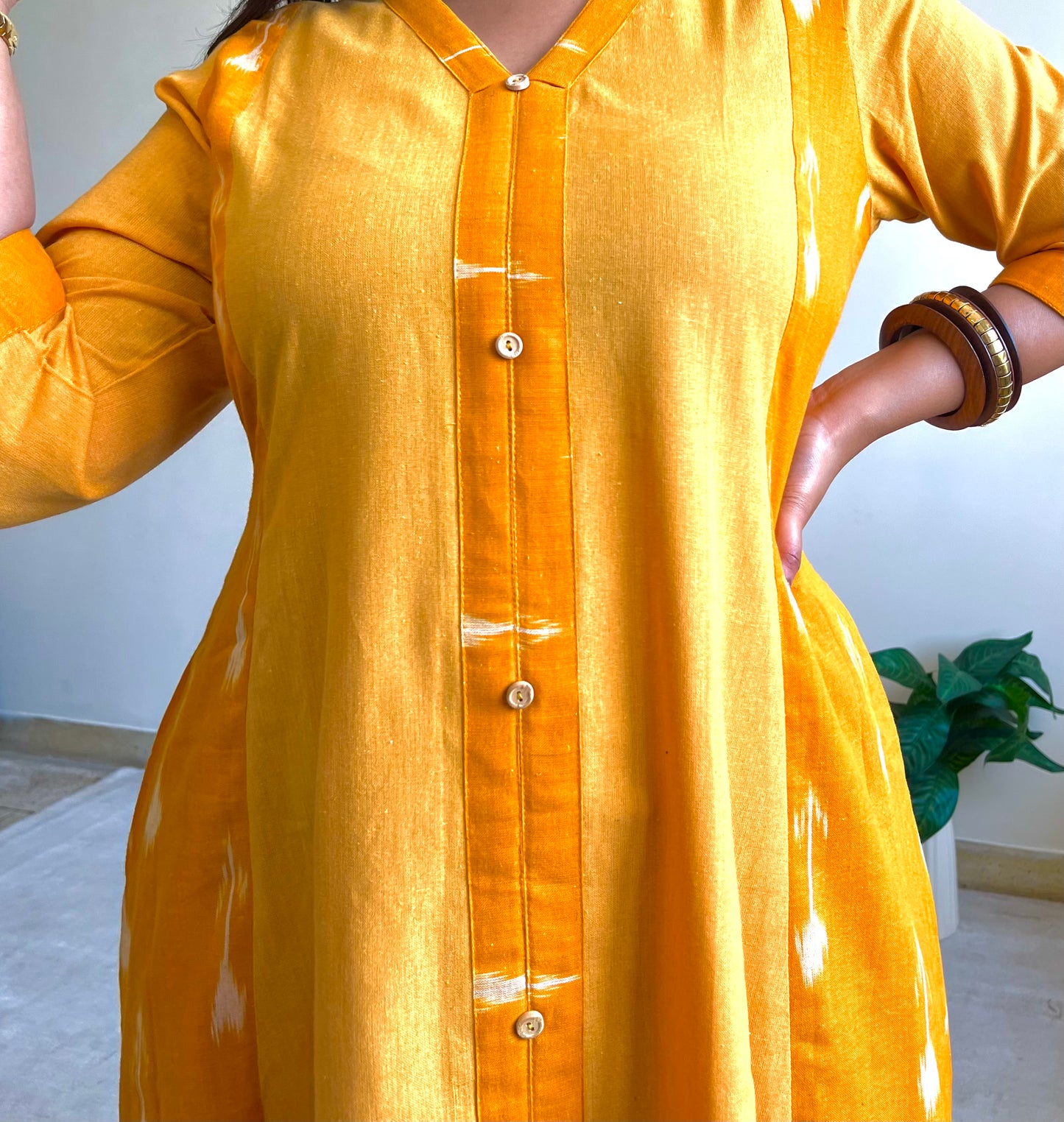 Fiza A-line Patchwork Dress (S)