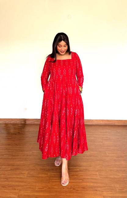 Zoya Red Anarkali