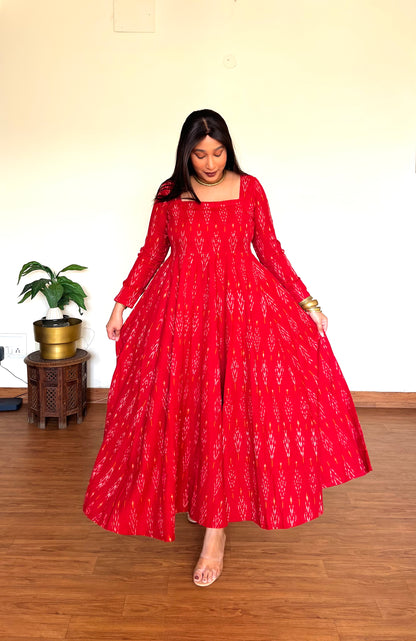 Zoya Red Anarkali