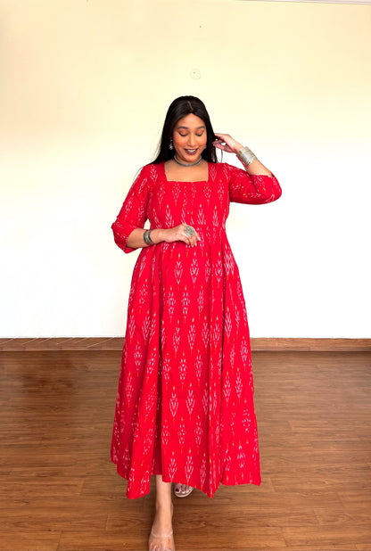 Berry Red Maxi Dress
