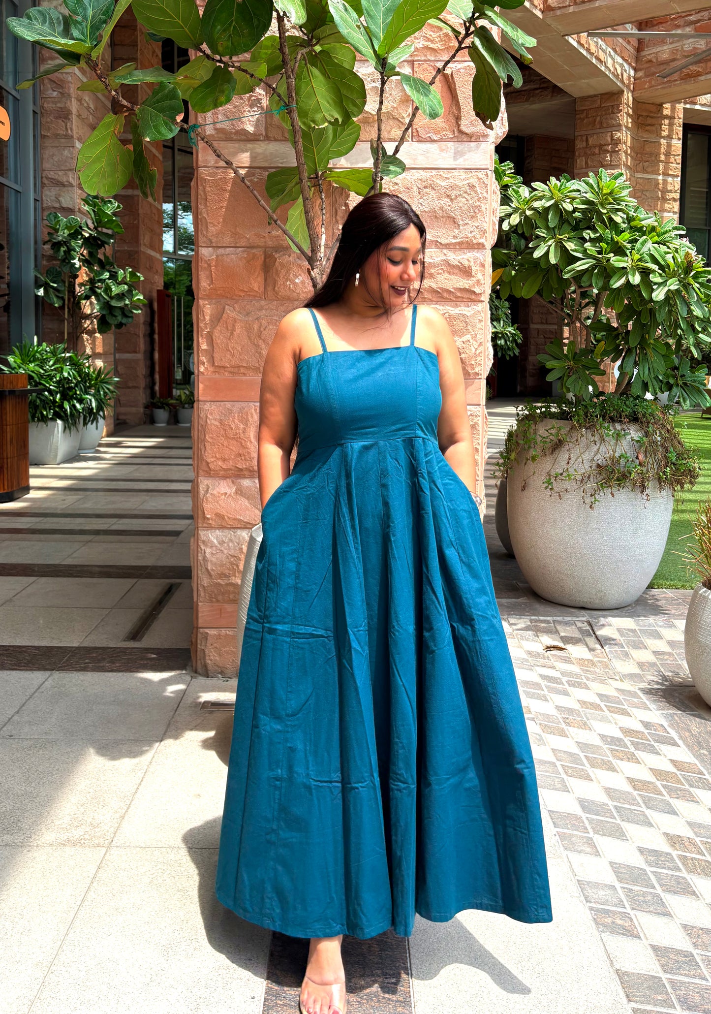 Sophie Teal Maxi Dress