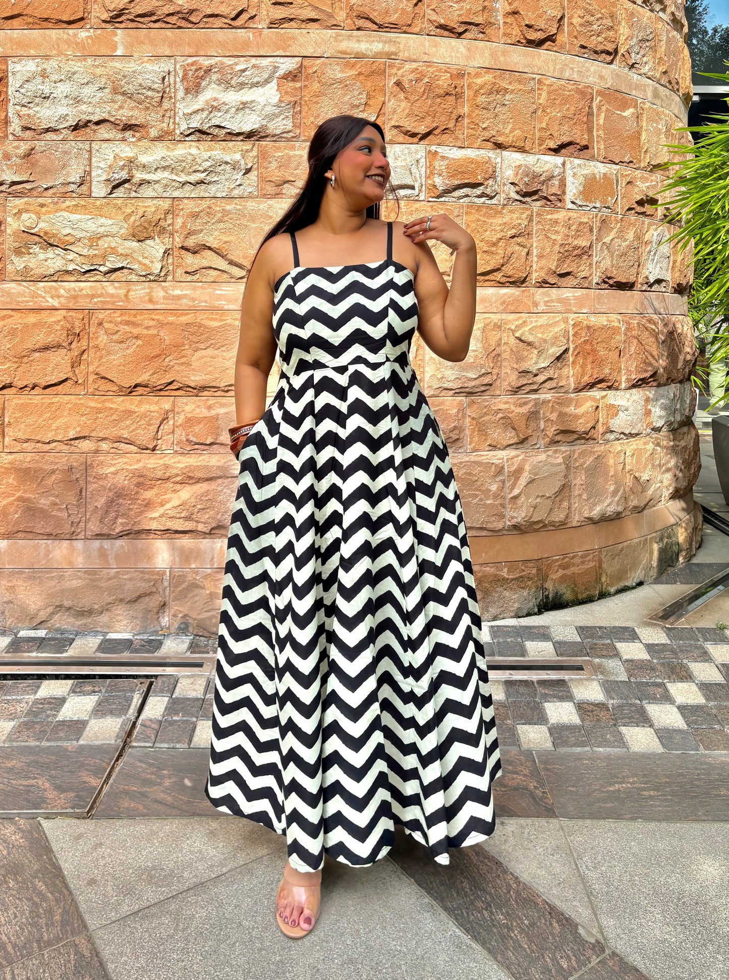 Luna Stripe Maxi Dress