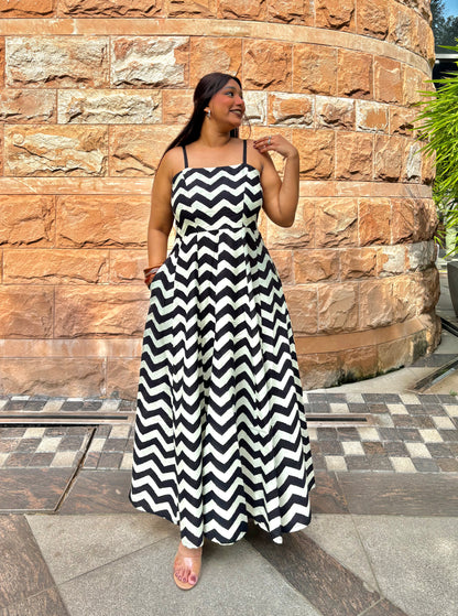 Luna Stripe Maxi Dress