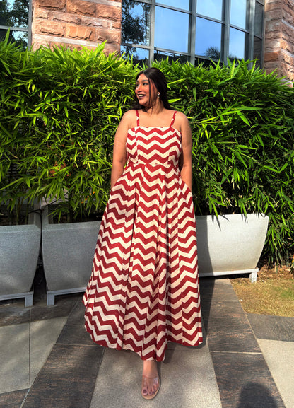 Chloe Stripe Maxi Dress