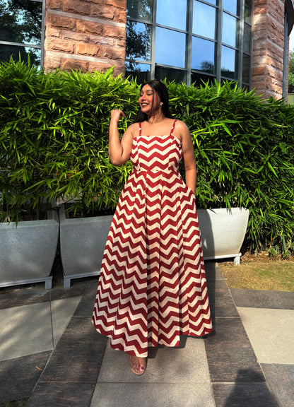 Chloe Stripe Maxi Dress
