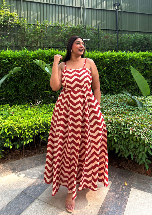 Chloe Stripe Maxi Dress