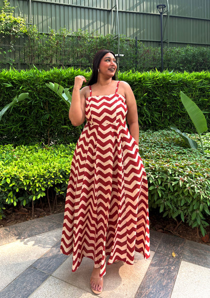 Chloe Stripe Maxi Dress