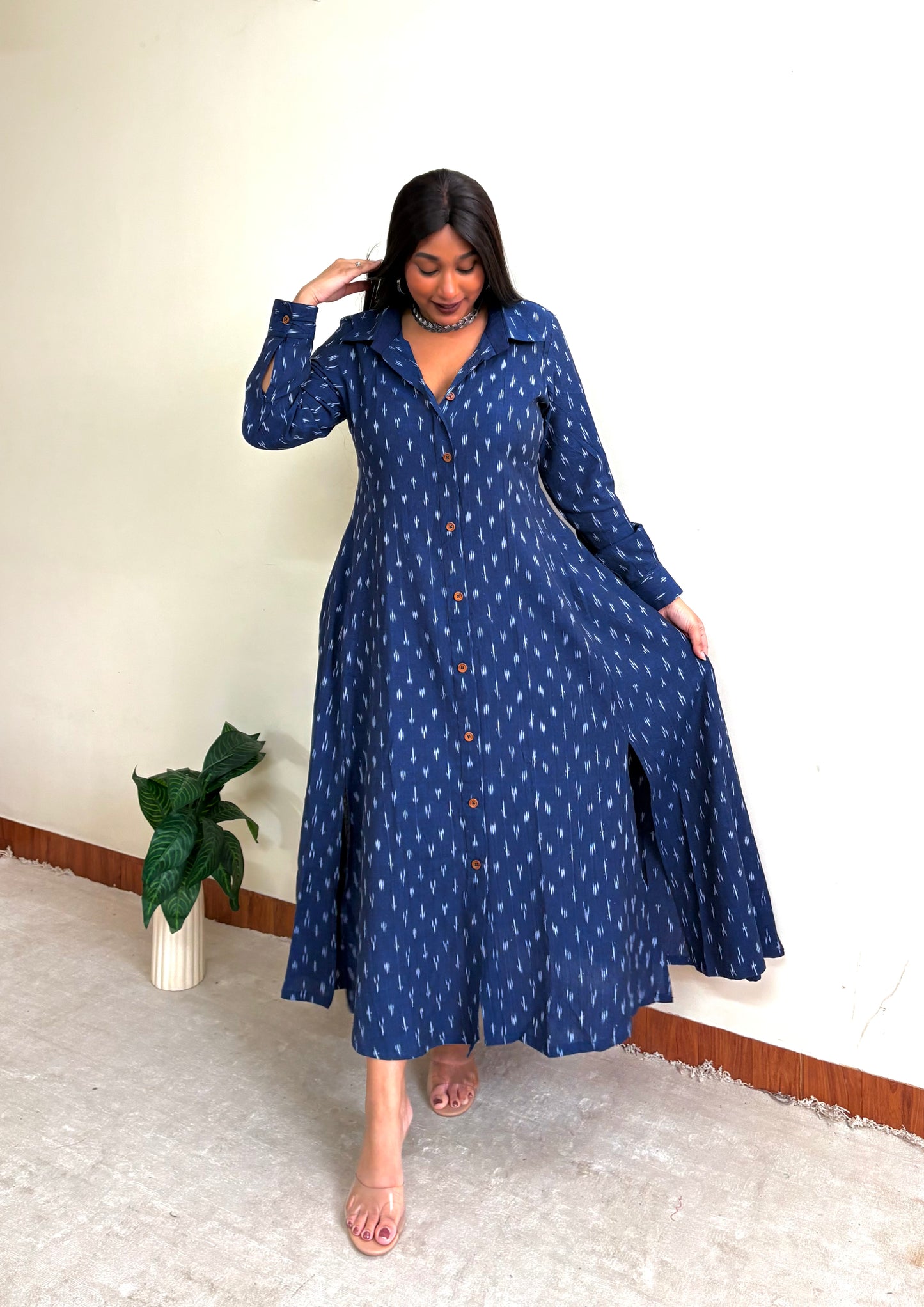 Midnight Blue Extra Flare Shirt
