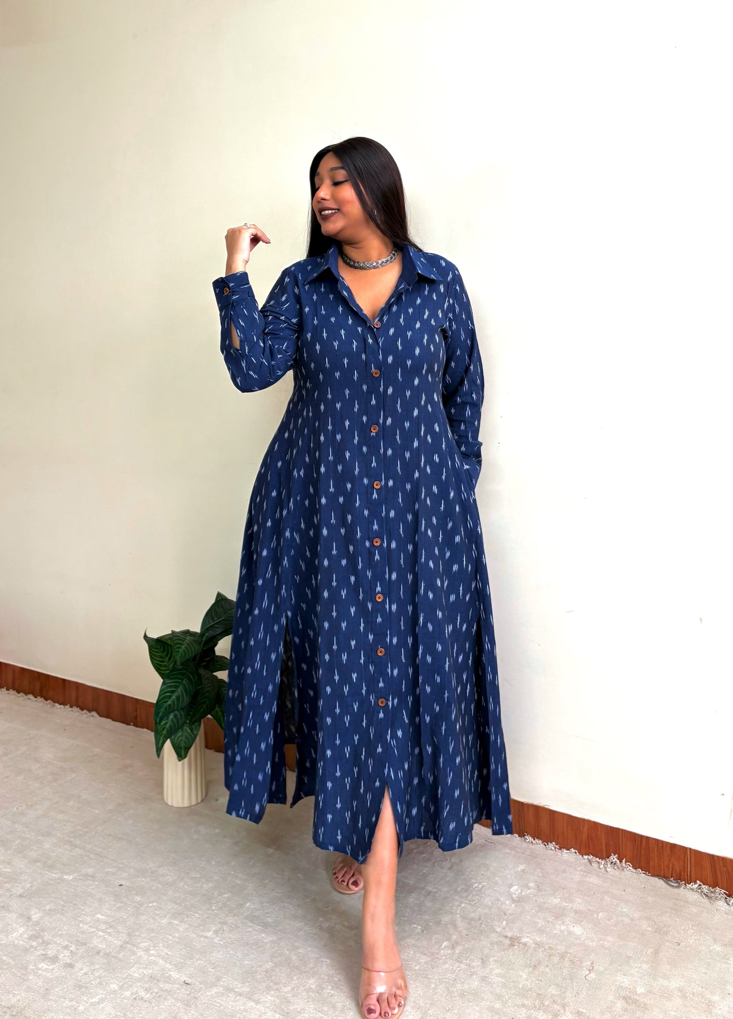 Midnight Blue Extra Flare Shirt