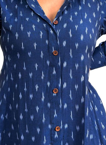 Midnight Blue Extra Flare Shirt